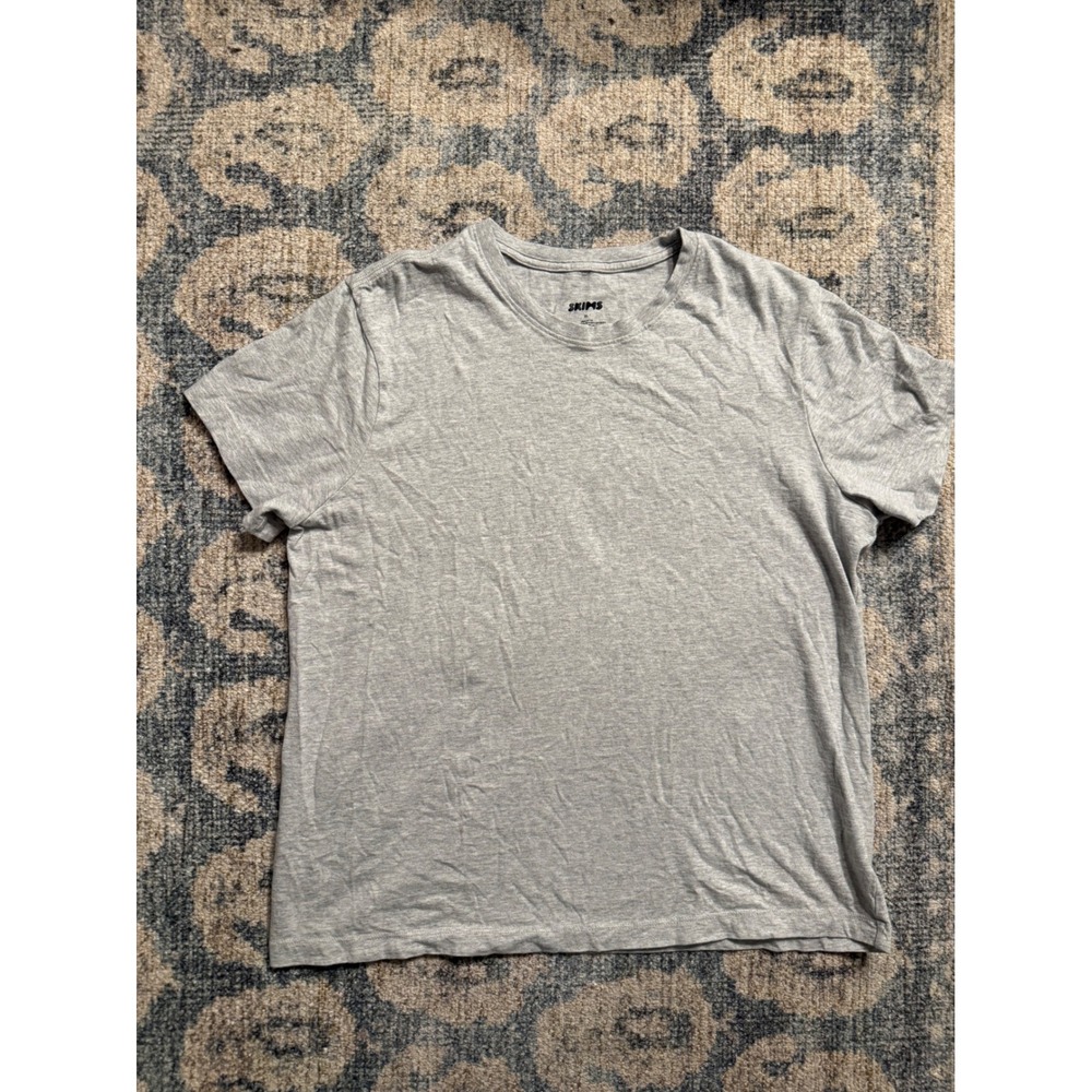 SKIMS Men's Cotton Classic T-Shirt in Grey XL Excellent Condition No Flaws